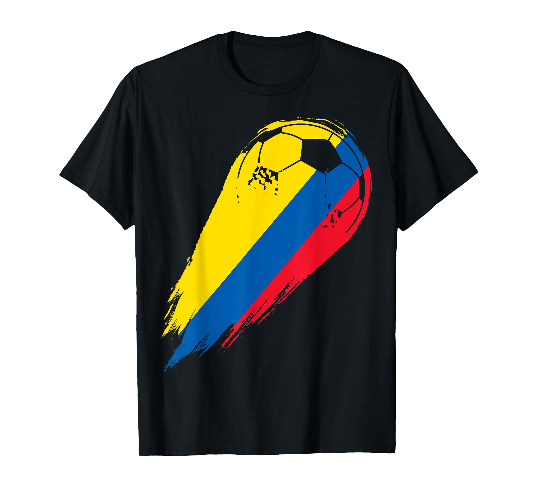 Colombian Flag Sports Soccer Ball Hoodie - Casual Everyday Wear Unisex - T-Shirt, Sweatshirt, Hoodie
