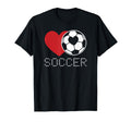 Love Heart Soccer T-Shirt - Casual Everyday Wear for Adults - T-Shirt, Sweatshirt, Hoodie