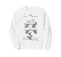 Roller Skate Patent Blueprint Sweatshirt - Novelty Apparel for Adults - T-Shirt, Sweatshirt, Hoodie