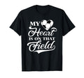 My Heart Is That Field Soccer Designer T-Shirt - Graphic Print for Adults - T-Shirt, Sweatshirt, Hoodie