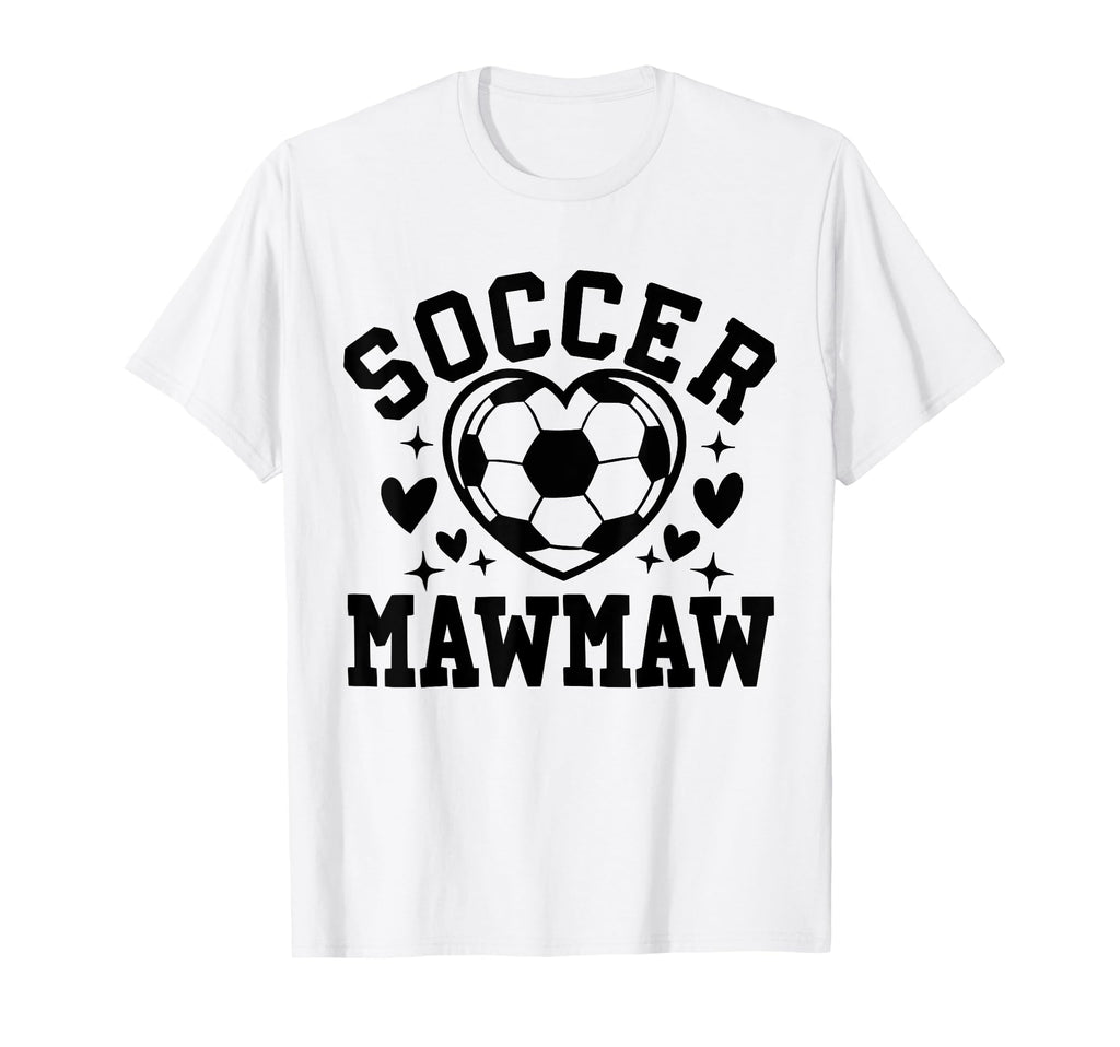 Soccer Mawmaw Heart Sport Lover T-Shirt - Custom Art Print for Adults - T-Shirt, Sweatshirt, Hoodie