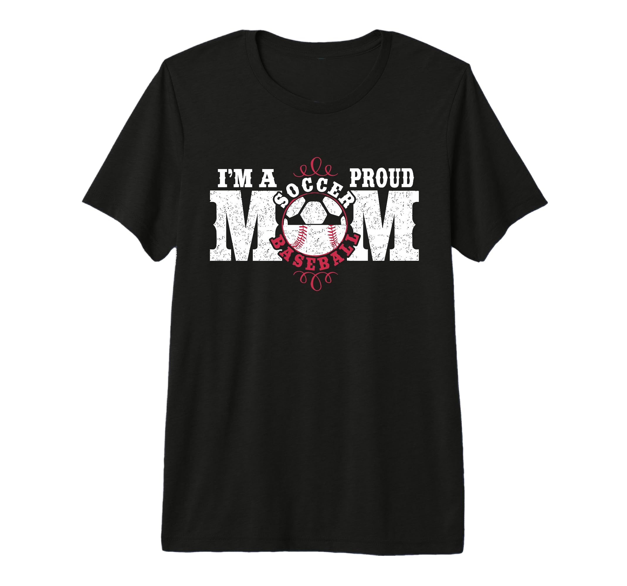 Im Proud Soccer Baseball Mom Combined T-Shirt - Custom Art Print Men Women - T-Shirt, Sweatshirt, Hoodie