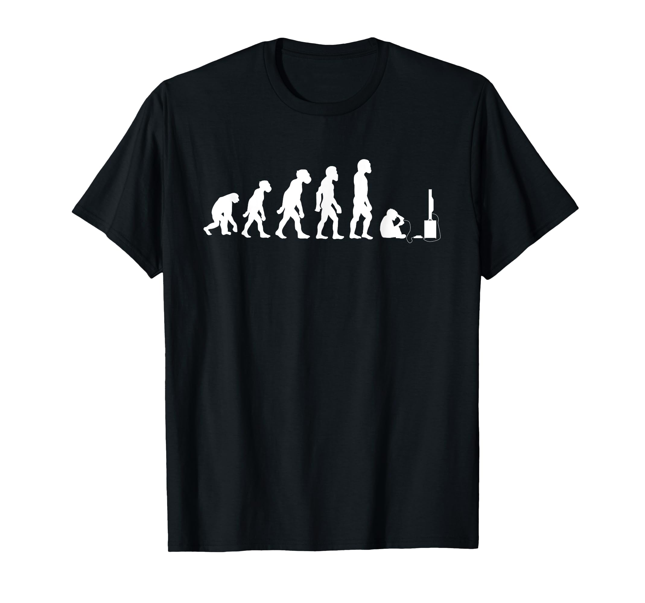 Funny Human Gaming Evolution Gamer Video T-Shirt - Trendy Graphic Unisex - T-Shirt, Sweatshirt, Hoodie