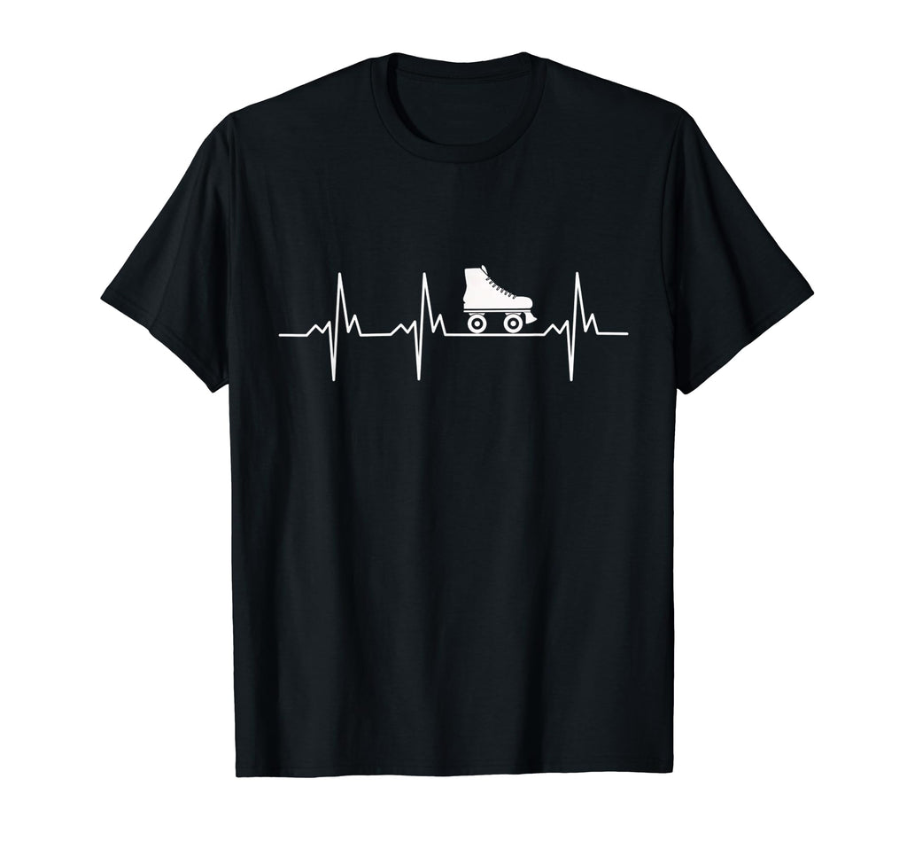 70S 80S Derby Skate Roller Heartbeat T-Shirt - Aesthetic Graphic for Adults - T-Shirt, Sweatshirt, Hoodie