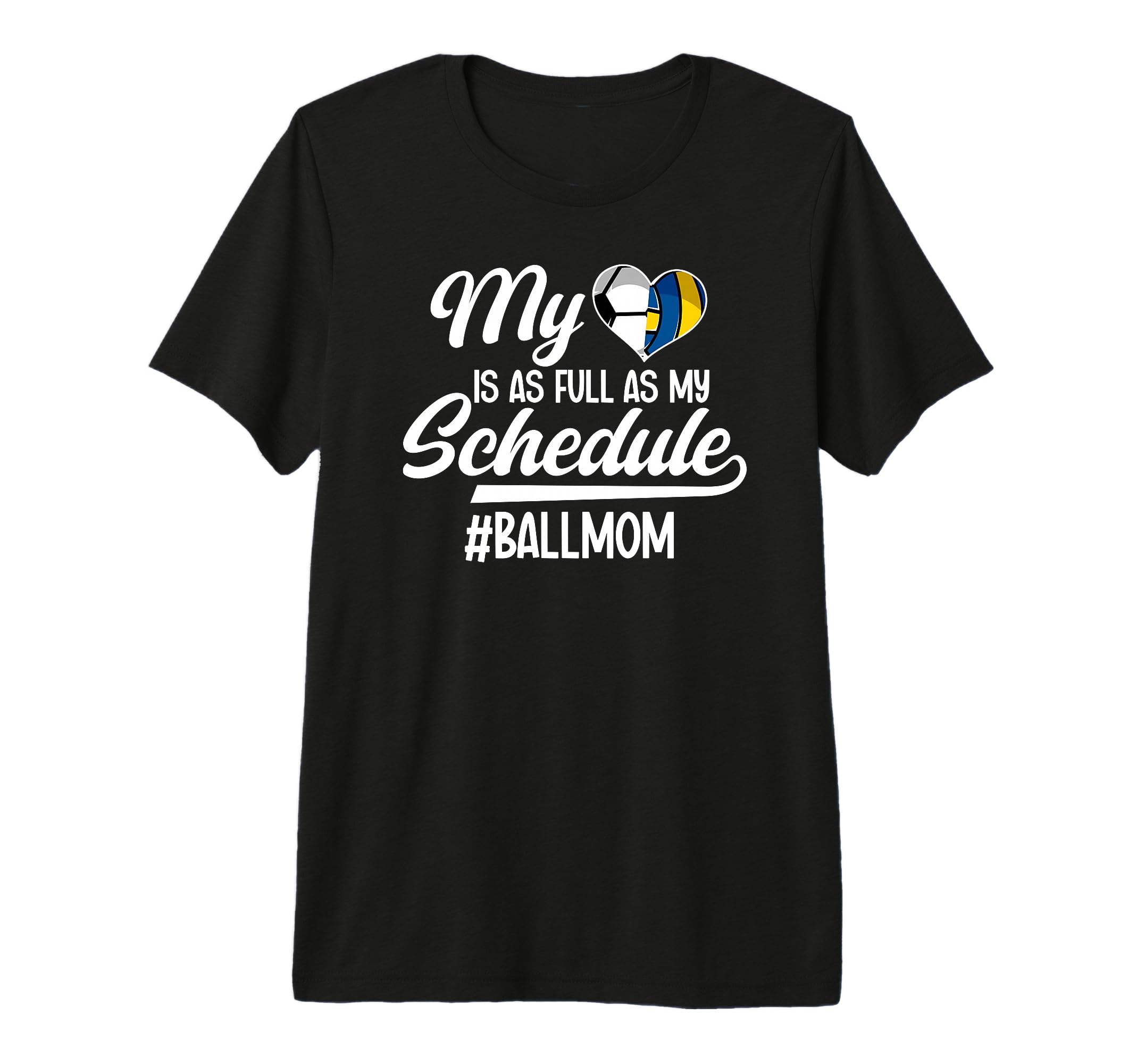 Ball Mom Proud Soccer Volleyball Mom Tri T-Shirt - Unique Graphic Unisex - T-Shirt, Sweatshirt, Hoodie