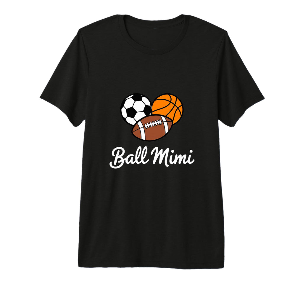 Ball Mimi Heart Funny Soccer Basketball T-Shirt - Custom Art Print Unisex - T-Shirt, Sweatshirt, Hoodie