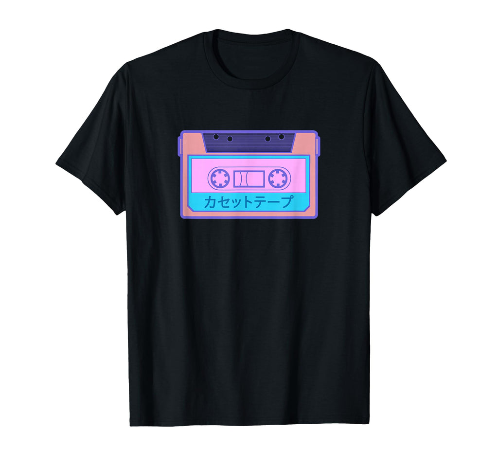 Japanese Aesthetic Cassette Tape T-Shirt - Aesthetic Graphic for Adults - T-Shirt, Sweatshirt, Hoodie