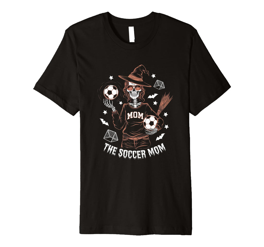 Soccer Mom Skeletton Halloween Soccer T-Shirt - Novelty Apparel Men Women - T-Shirt, Sweatshirt, Hoodie