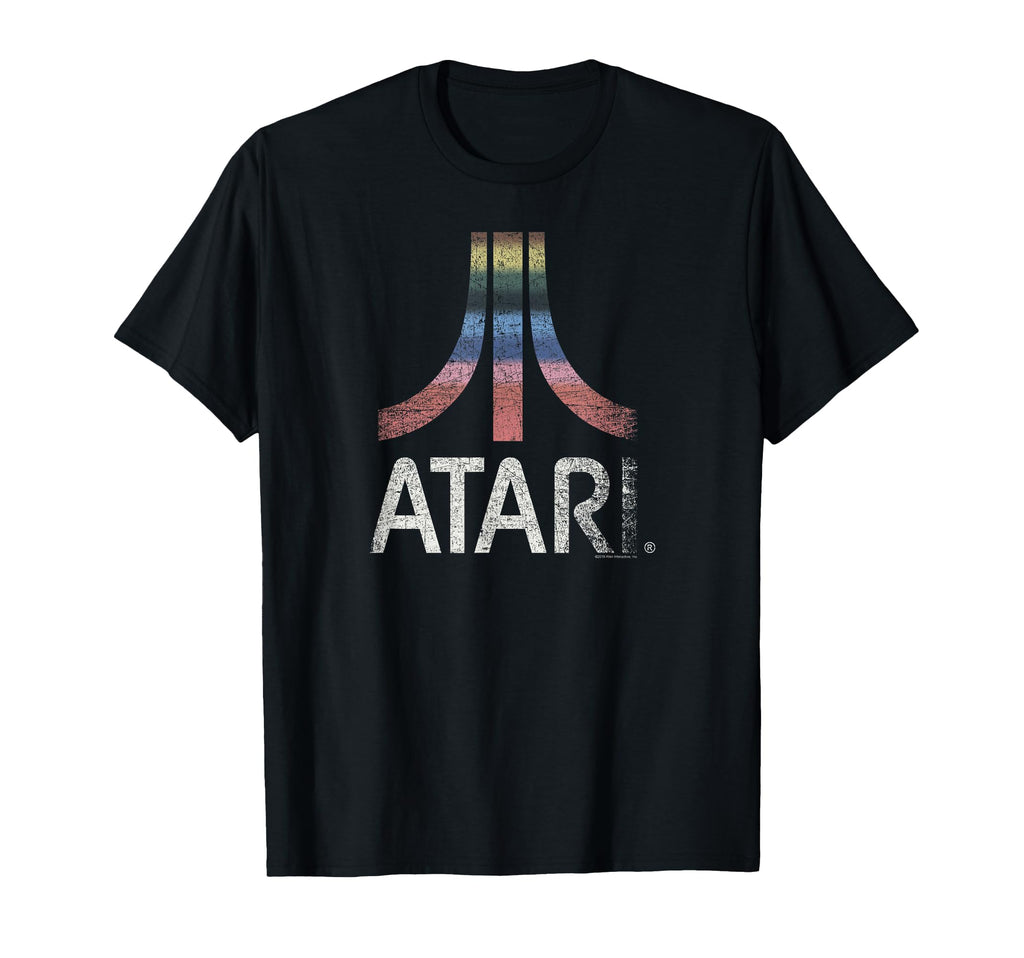 Atari Rainbow Washed Out Logo T-Shirt - Aesthetic Graphic Unisex - T-Shirt, Sweatshirt, Hoodie