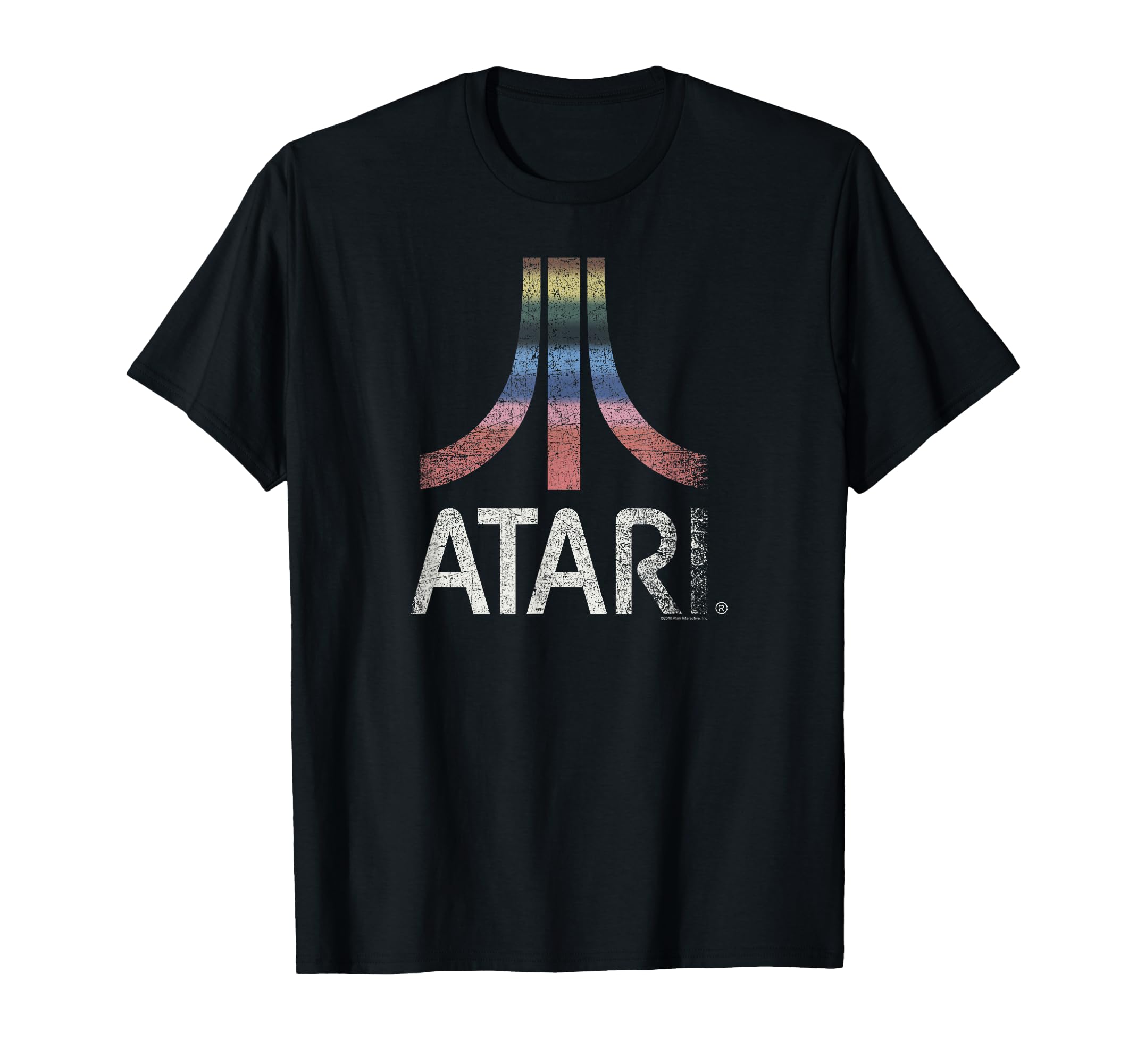 Atari Rainbow Washed Out Logo T-Shirt - Aesthetic Graphic Unisex - T-Shirt, Sweatshirt, Hoodie