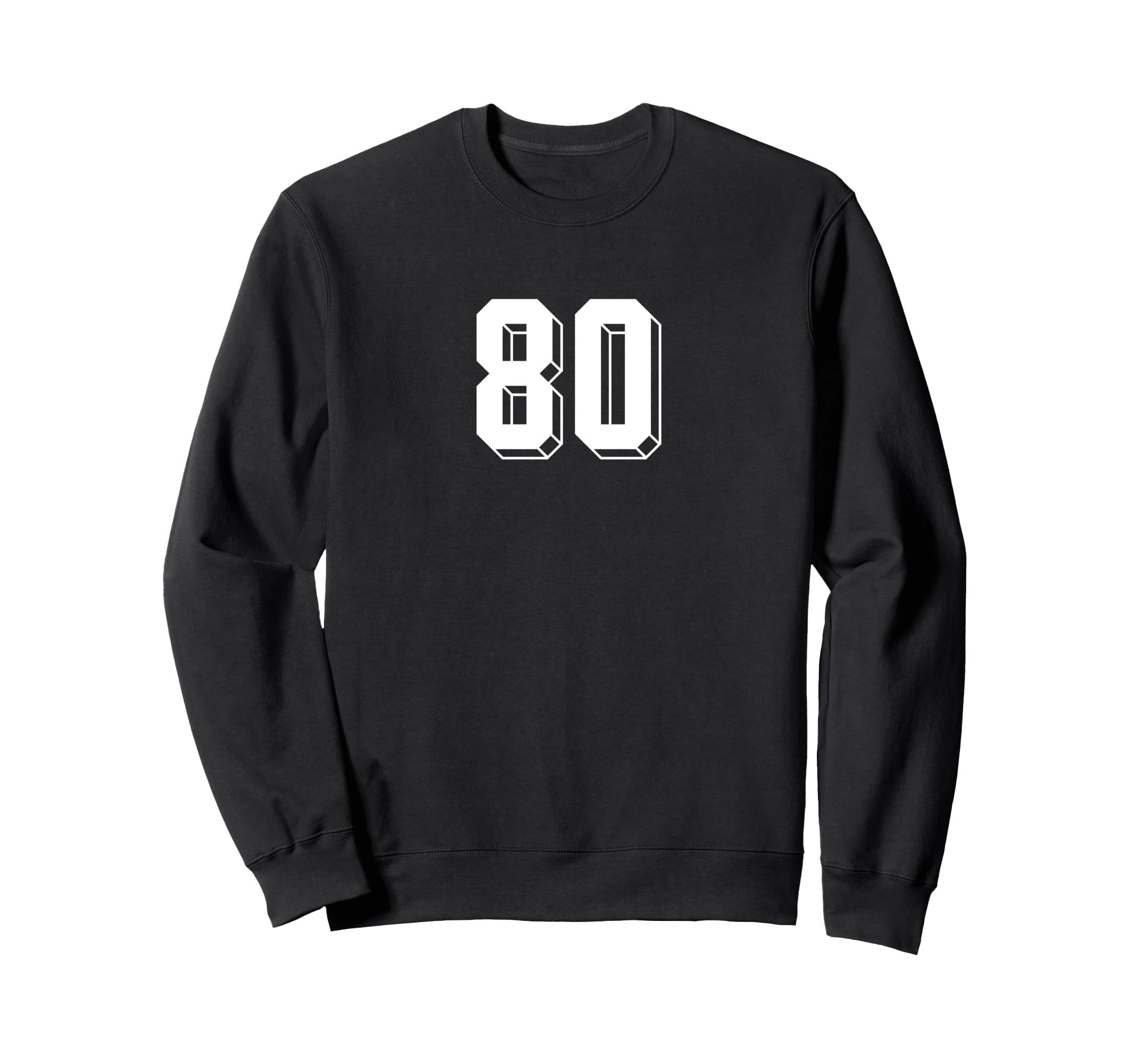 Number 80 80S 90S Soccer Team Jersey Sweatshirt - Trendy Graphic Unisex - T-Shirt, Sweatshirt, Hoodie