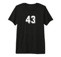 Number 43 80S 90S Soccer Team T-Shirt - Casual Everyday Wear for Adults - T-Shirt, Sweatshirt, Hoodie