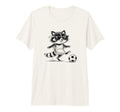 Funny Soccer Raccoon Sunglasses Tri T-Shirt - Unique Graphic Men Women - T-Shirt, Sweatshirt, Hoodie