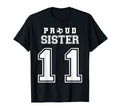 Number 11 Custom Proud Soccer Futbol T-Shirt - Trendy Graphic for Adults - T-Shirt, Sweatshirt, Hoodie