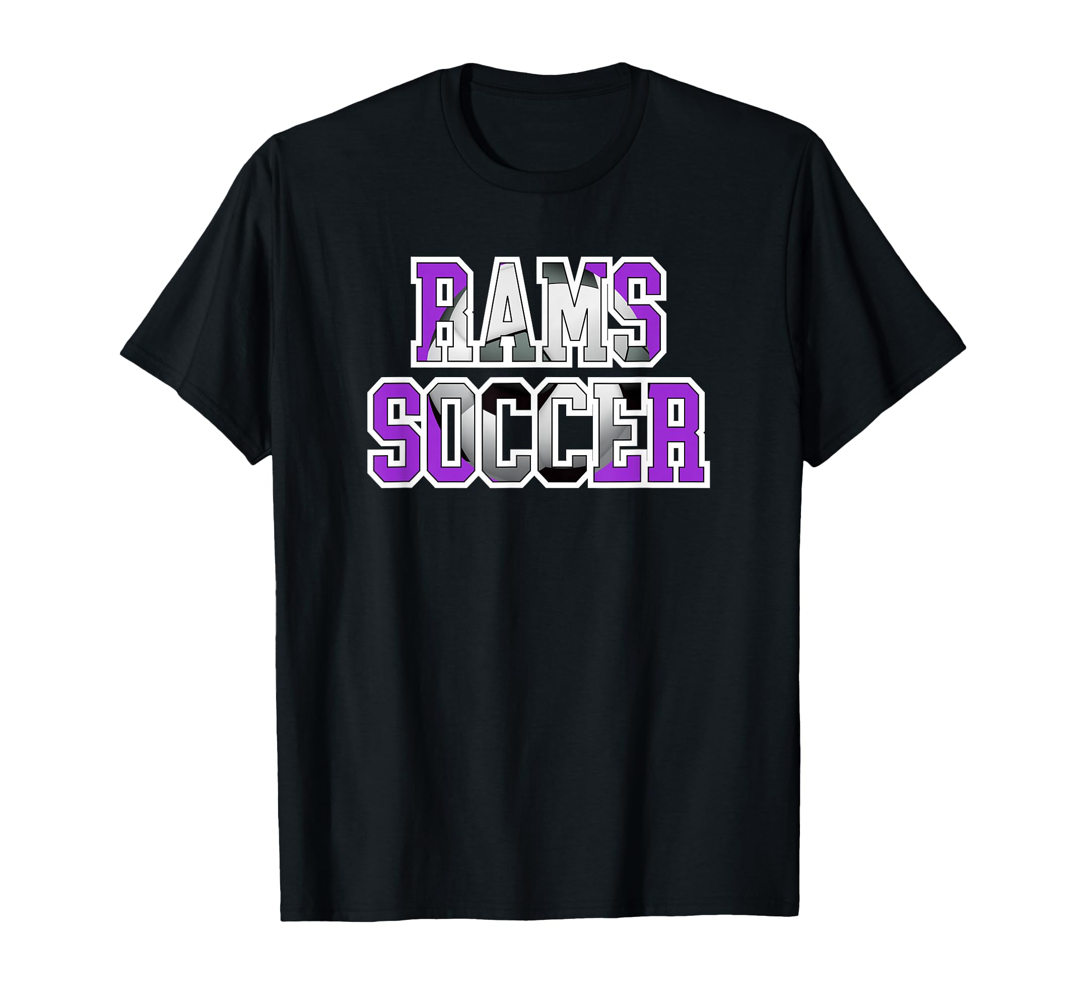 Rams Soccer Mom Game Day Mascot Purple T-Shirt - Novelty Apparel Men Women - T-Shirt, Sweatshirt, Hoodie