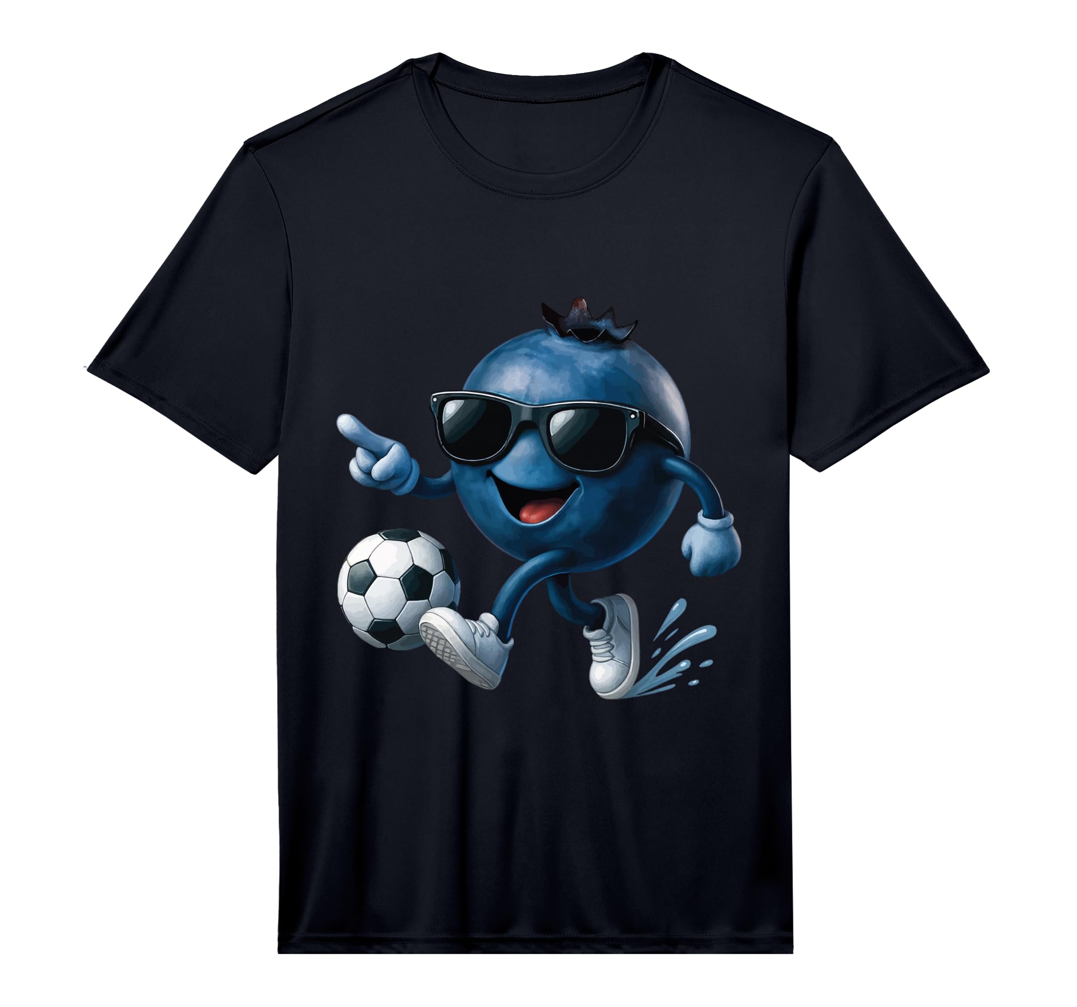 Blueberry Soccer Performance T-Shirt - Trendy Graphic Men Women - T-Shirt, Sweatshirt, Hoodie