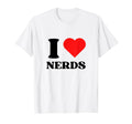 I Love Nerds I Heart Nerds Y2K T-Shirt - Trendy Graphic Men Women - T-Shirt, Sweatshirt, Hoodie