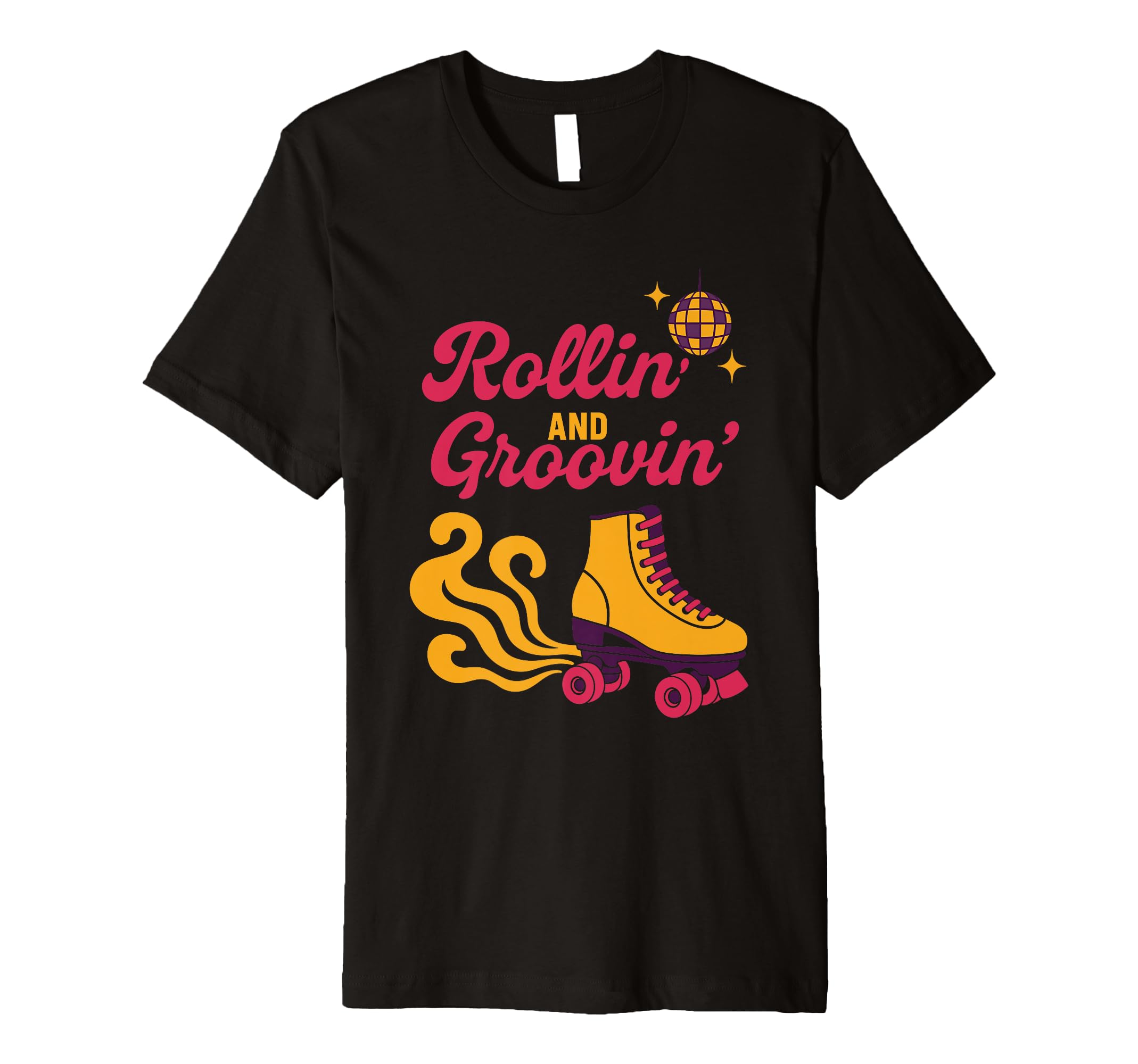 Roller Rink Crew Skate Disco Vibes T-Shirt - Novelty Apparel for Adults - T-Shirt, Sweatshirt, Hoodie