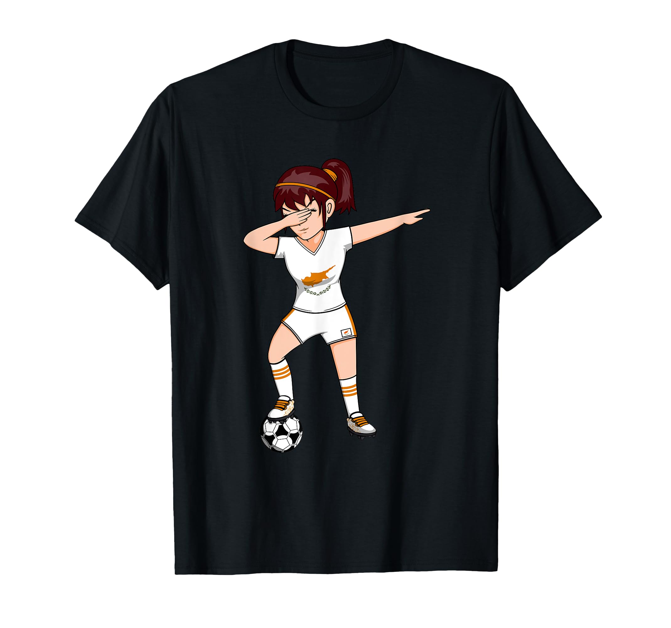 Dabbing Soccer Cyprus Jersey Cypriot T-Shirt - Streetwear Style for Adults - T-Shirt, Sweatshirt, Hoodie