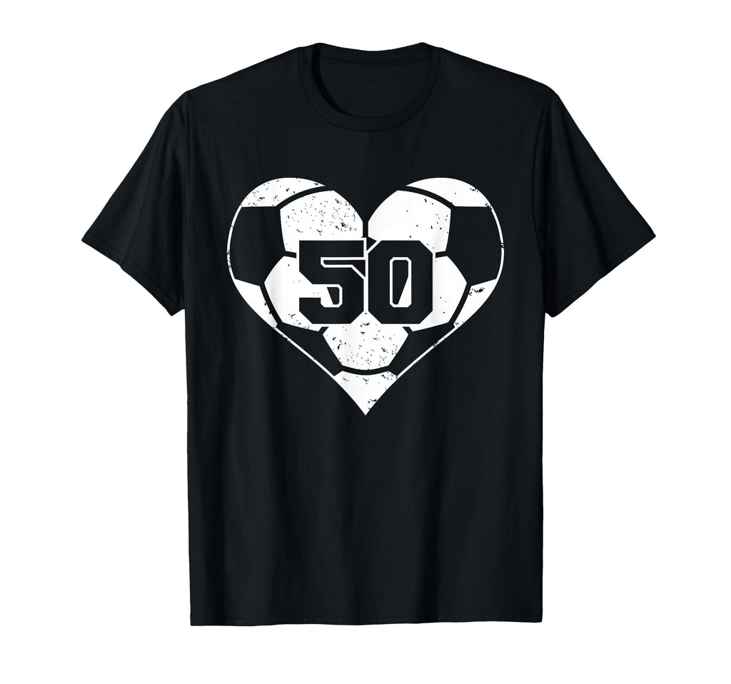 Soccer Heart Number 50 Jersey Sports T-Shirt - Unique Graphic Men Women - T-Shirt, Sweatshirt, Hoodie