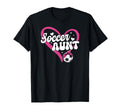 Soccer Aunt Heart Aunt Soccer Player T-Shirt - Novelty Apparel Men Women - T-Shirt, Sweatshirt, Hoodie