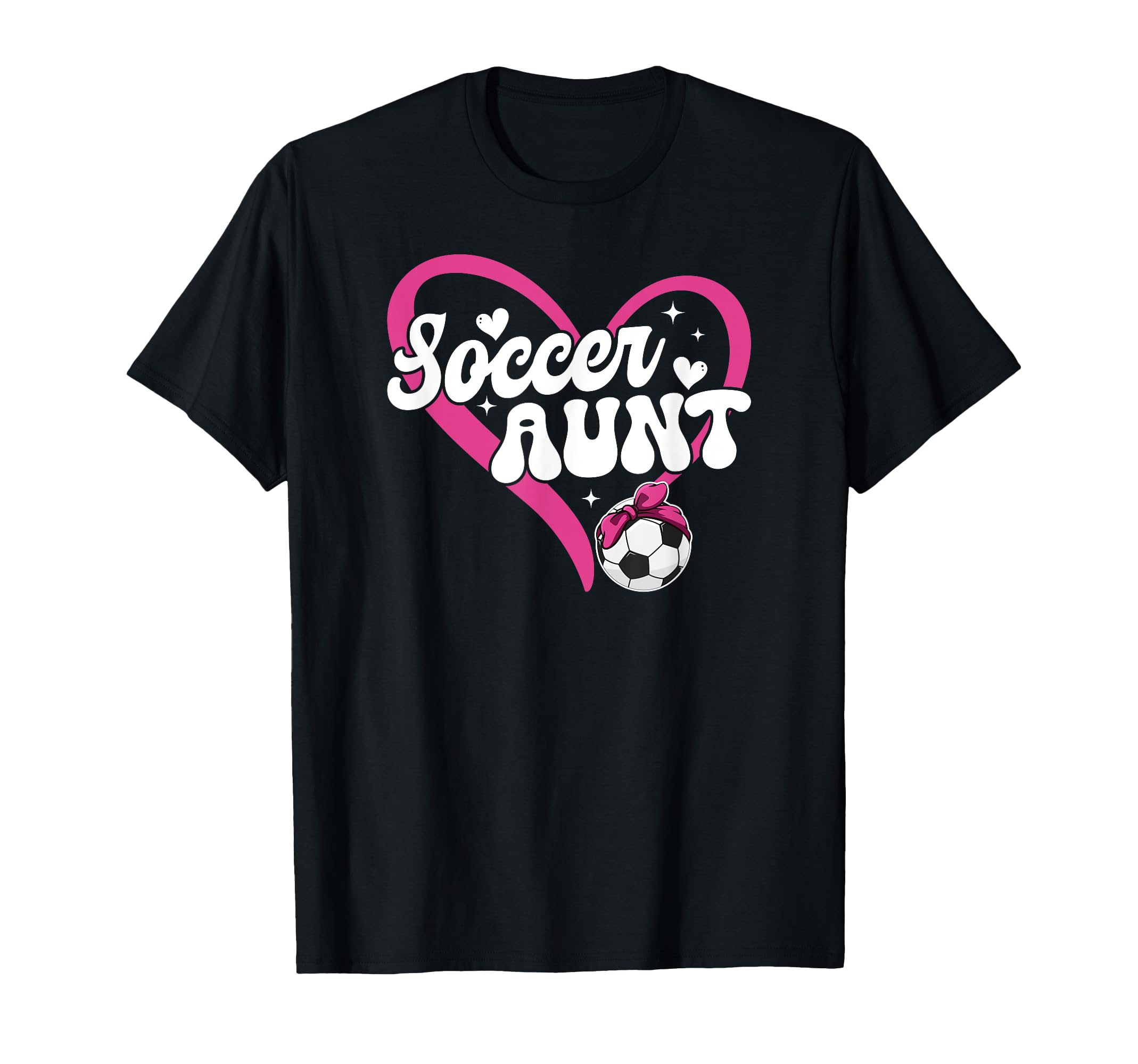 Soccer Aunt Heart Aunt Soccer Player T-Shirt - Novelty Apparel Men Women - T-Shirt, Sweatshirt, Hoodie