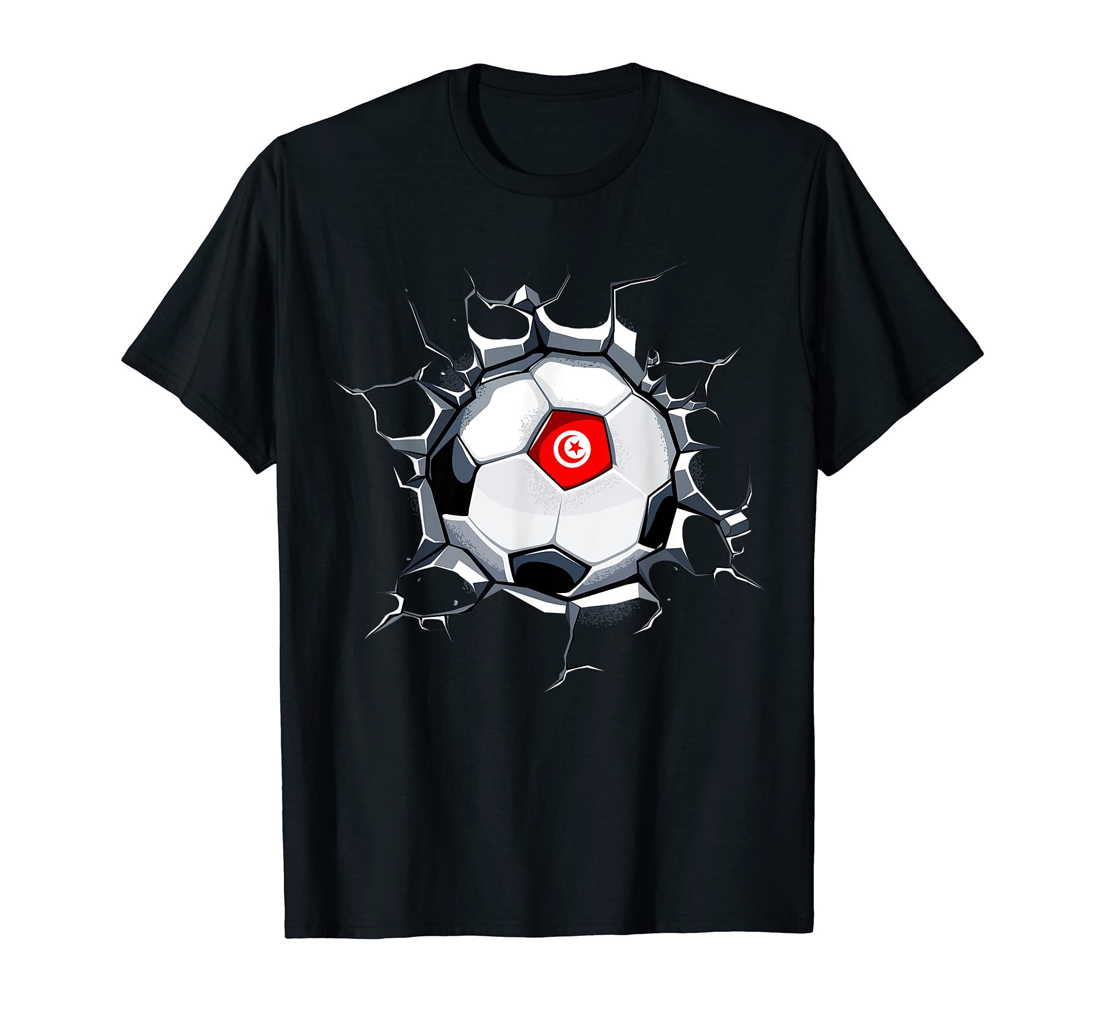 Tunisia Soccer Fans Jersey Tunisian T-Shirt - Minimalist Print for Adults - T-Shirt, Sweatshirt, Hoodie