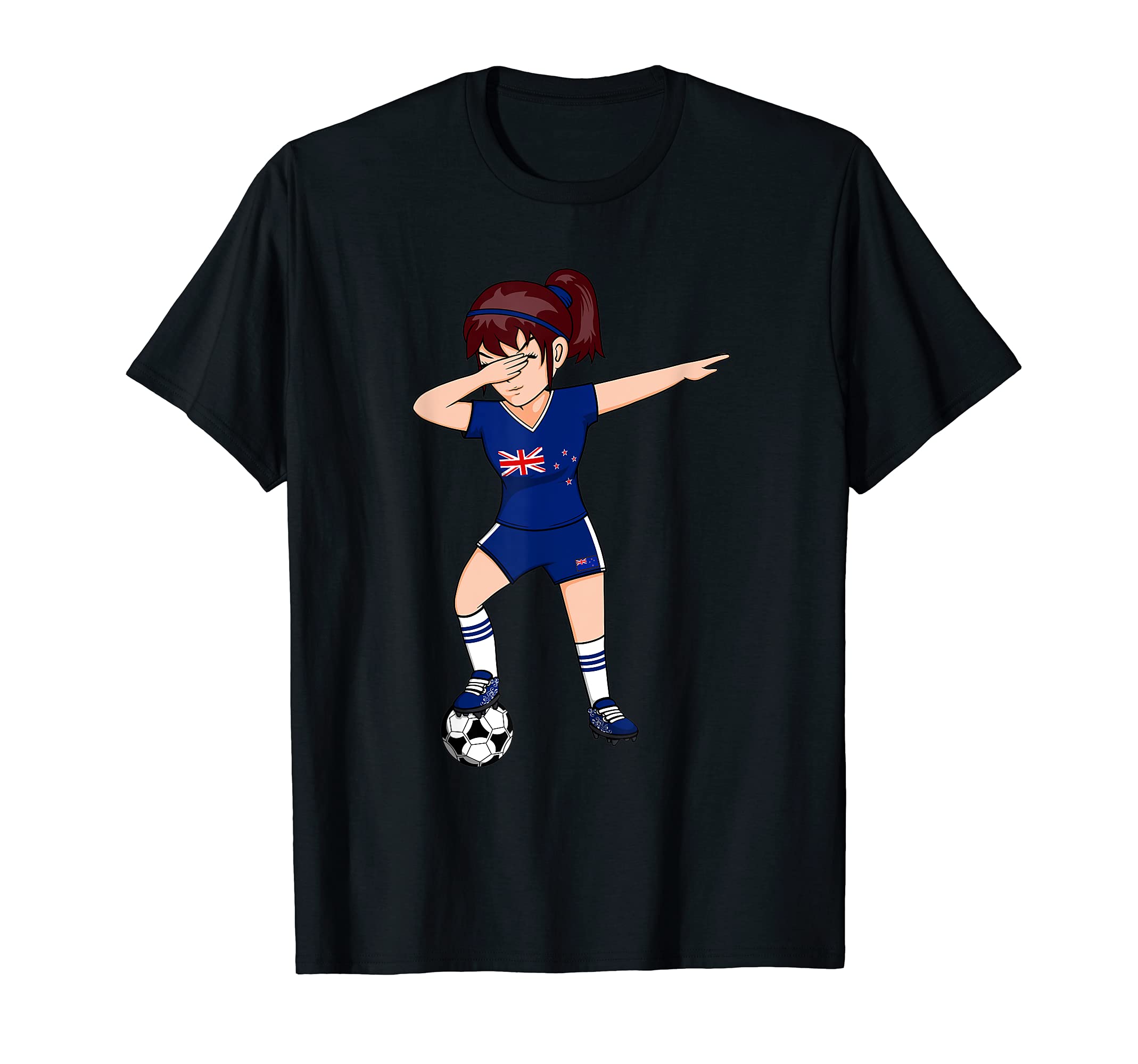 Dabbing Soccer New Zealand Jersey T-Shirt - Streetwear Style for Adults - T-Shirt, Sweatshirt, Hoodie