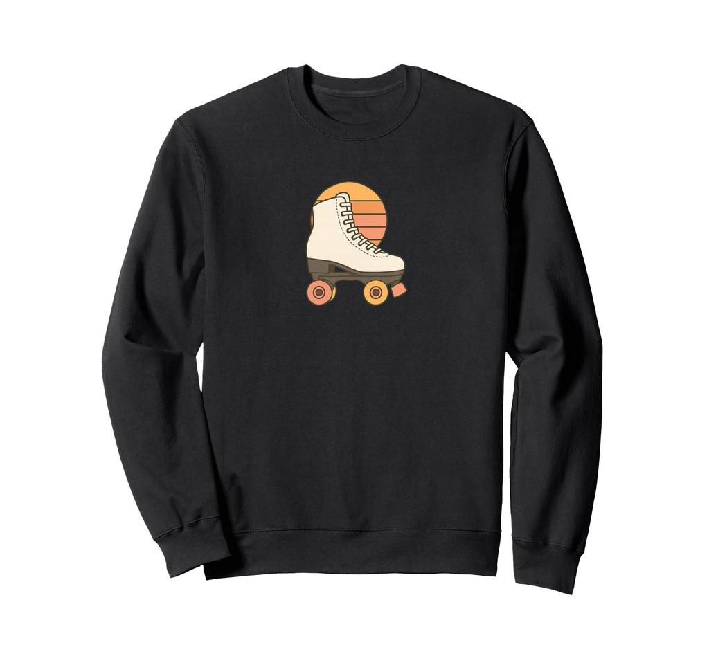 Roller Skate 70S Sunset Sweatshirt - Unique Graphic Unisex - T-Shirt, Sweatshirt, Hoodie