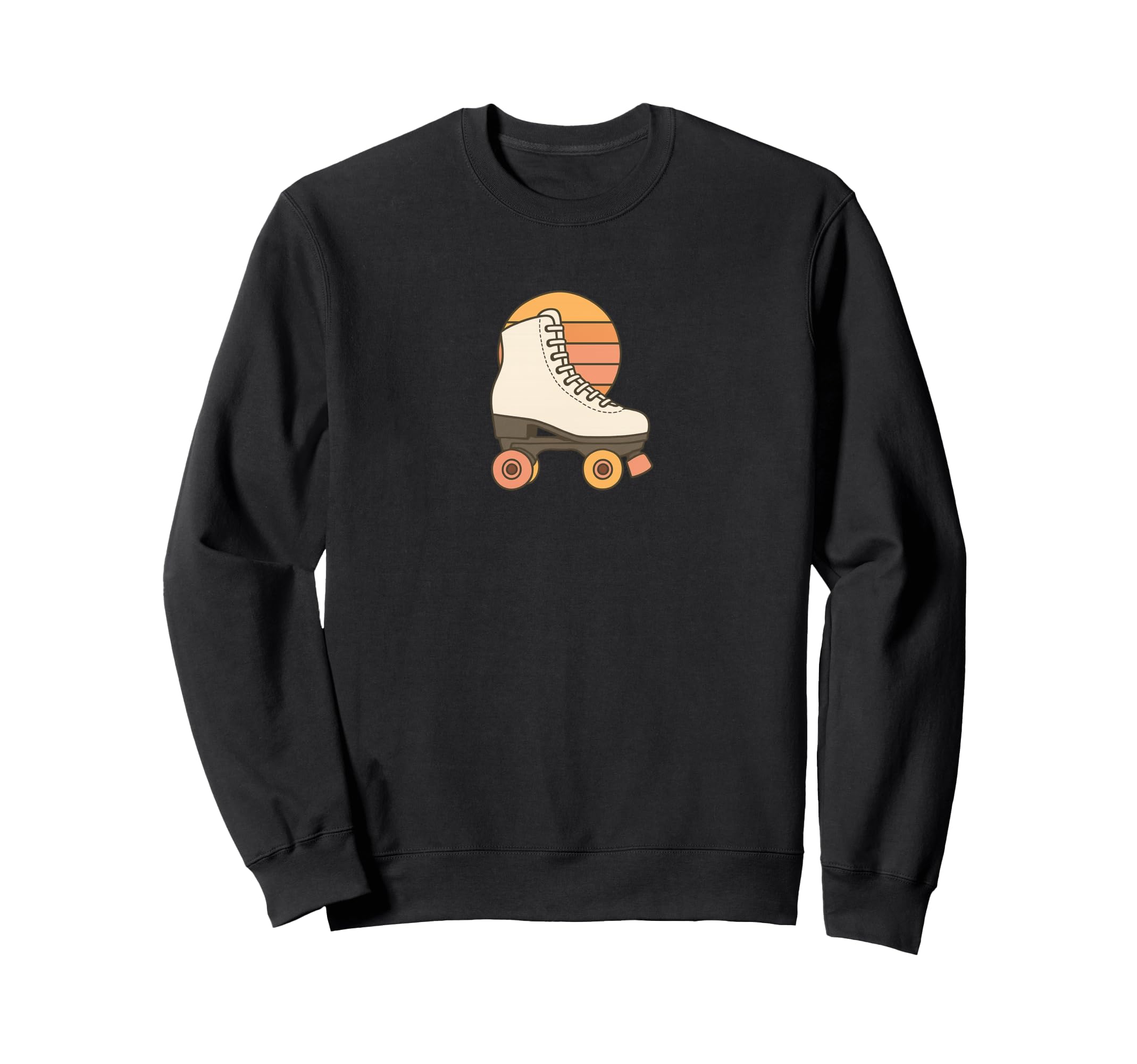 Roller Skate 70S Sunset Sweatshirt - Unique Graphic Unisex - T-Shirt, Sweatshirt, Hoodie