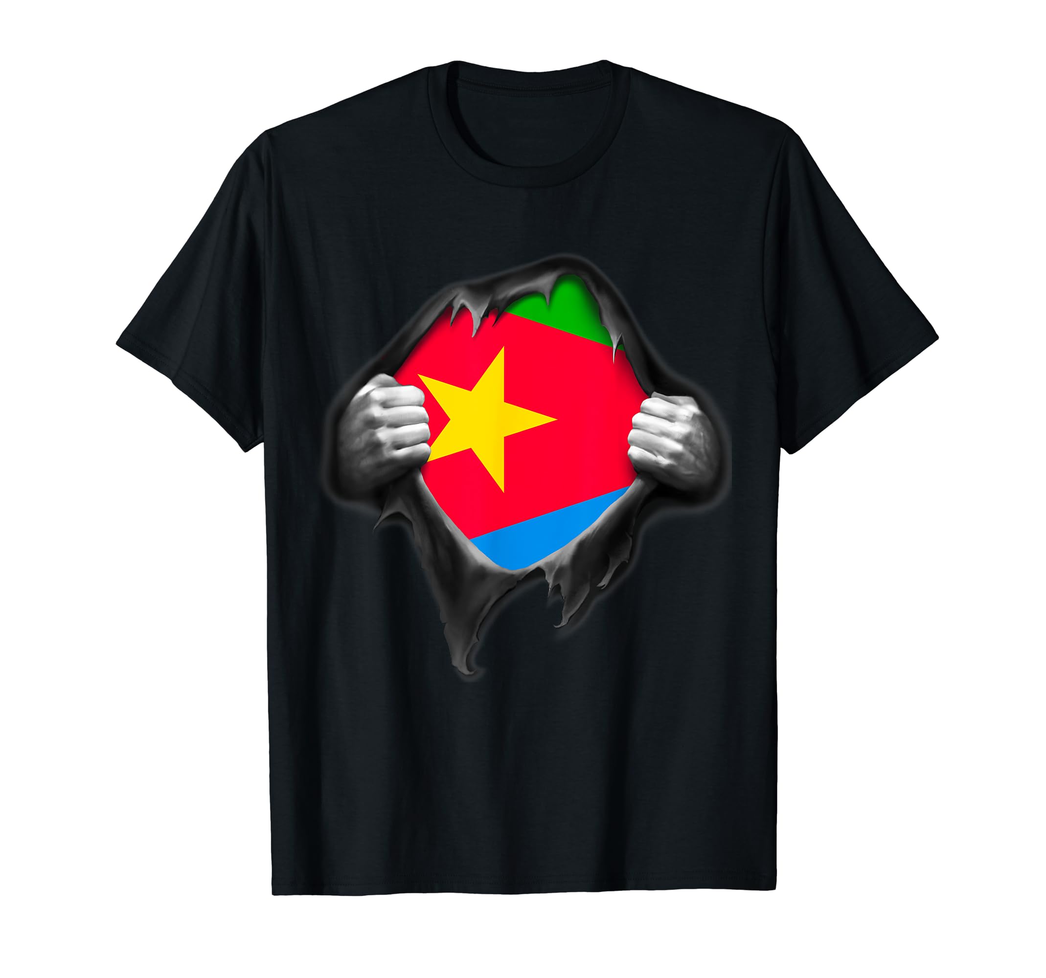 Eritrea National Flag Proud Eritrean Soccer T-Shirt - Graphic Print Unisex - T-Shirt, Sweatshirt, Hoodie