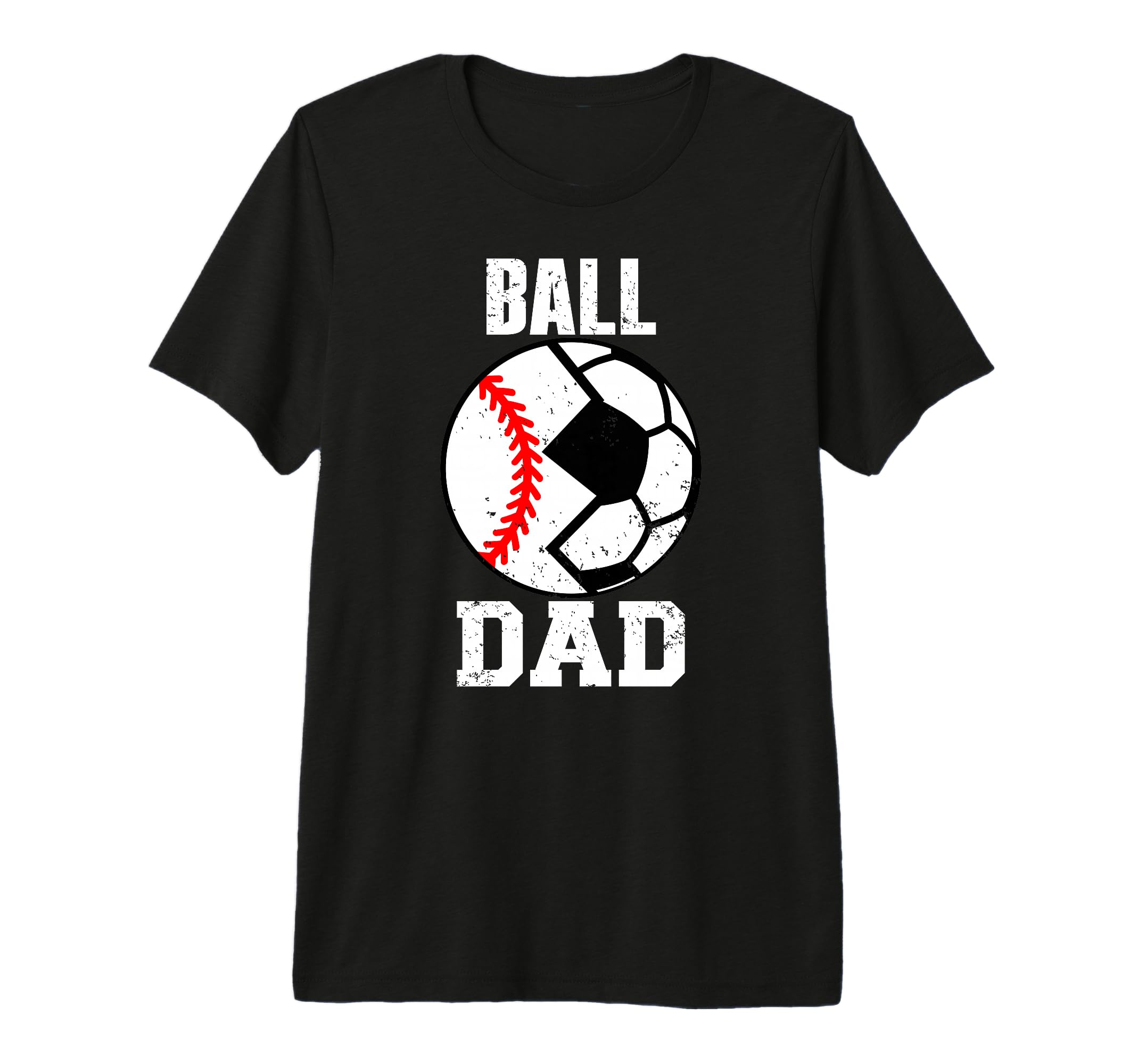 Mens Ball Dad Funny Soccer Baseball Dad T-Shirt - Graphic Print for Adults - T-Shirt, Sweatshirt, Hoodie