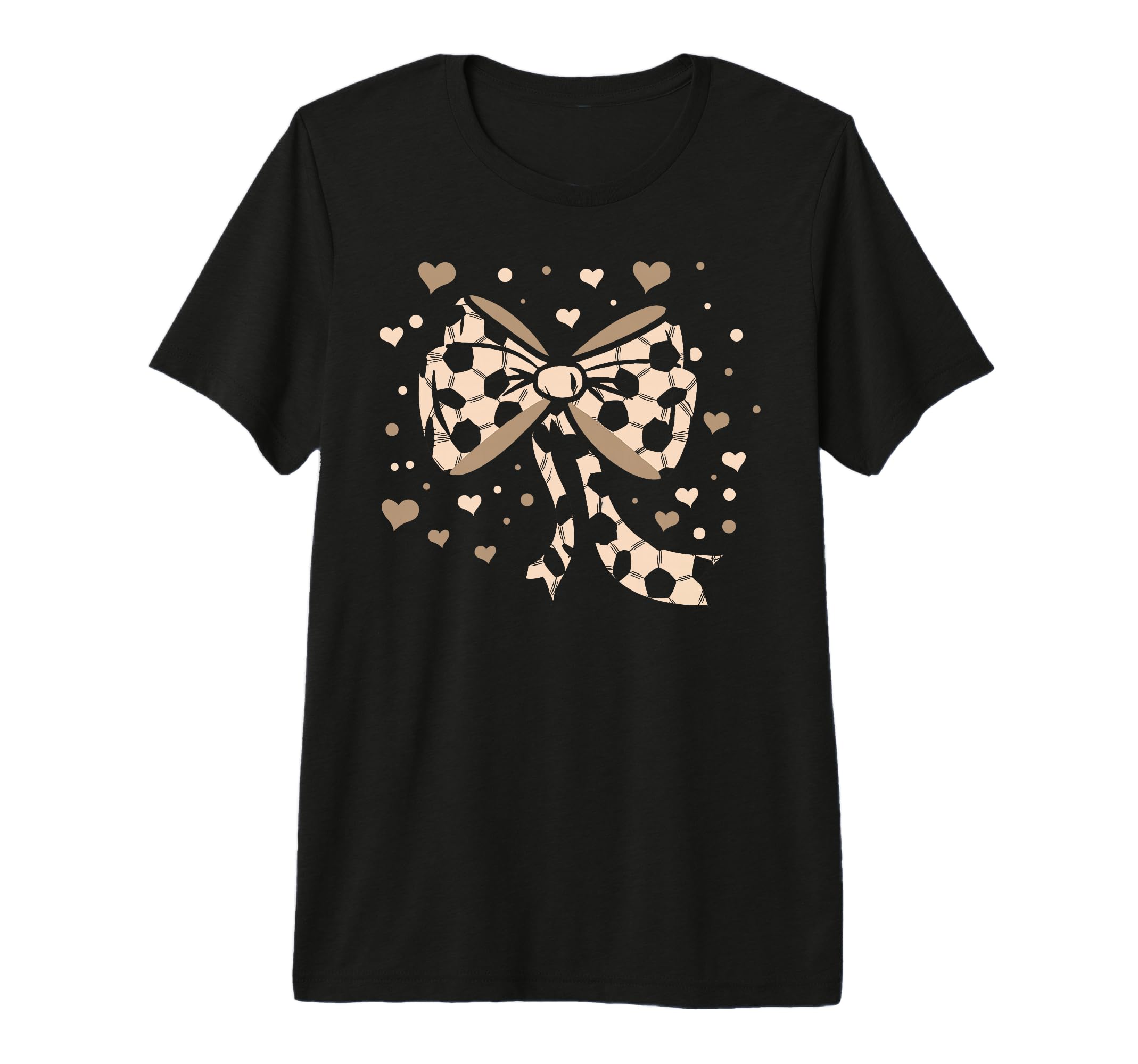 Soccer Ball Coquette Bow Game Day Soccer T-Shirt - Novelty Apparel Unisex - T-Shirt, Sweatshirt, Hoodie