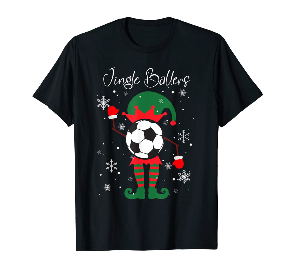 Jingle Ballers Soccer Football Elf T-Shirt - Novelty Apparel Unisex - T-Shirt, Sweatshirt, Hoodie