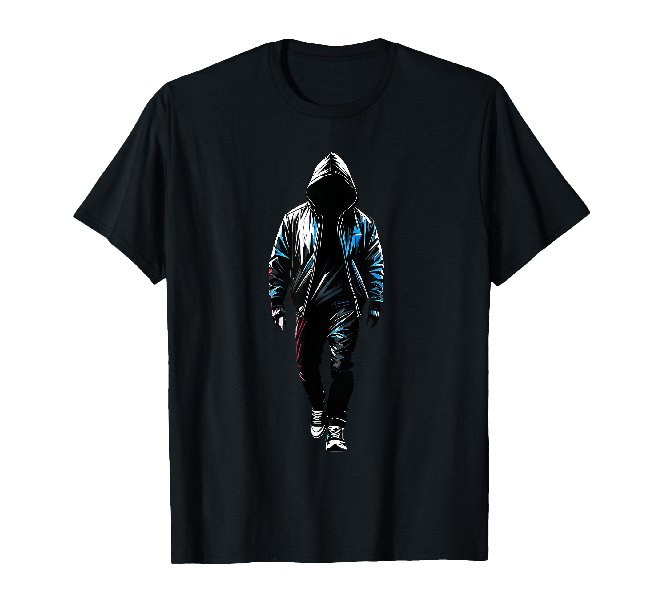 Rapper Hip Hop Black Old School Rap Hoodie - Streetwear Style Unisex - T-Shirt, Sweatshirt, Hoodie