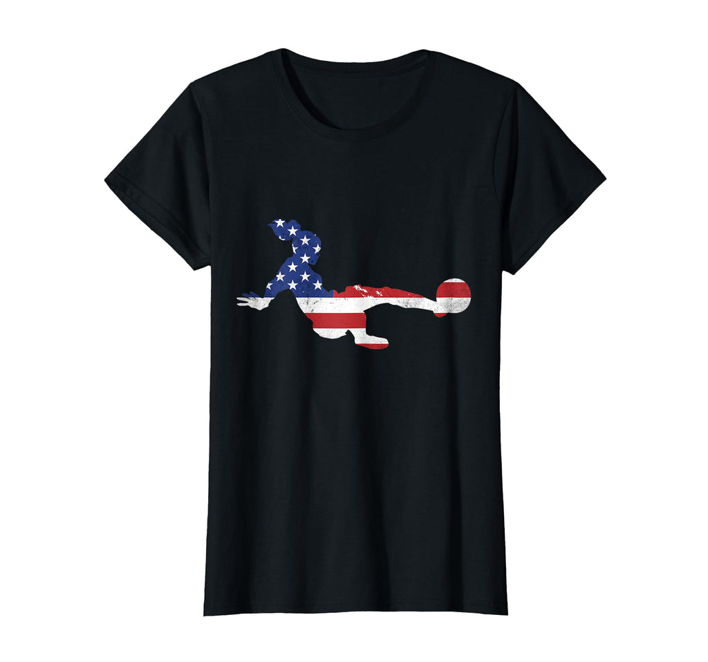 Soccer Player Us Flag Teen T-Shirt - Casual Everyday Wear for Adults - T-Shirt, Sweatshirt, Hoodie