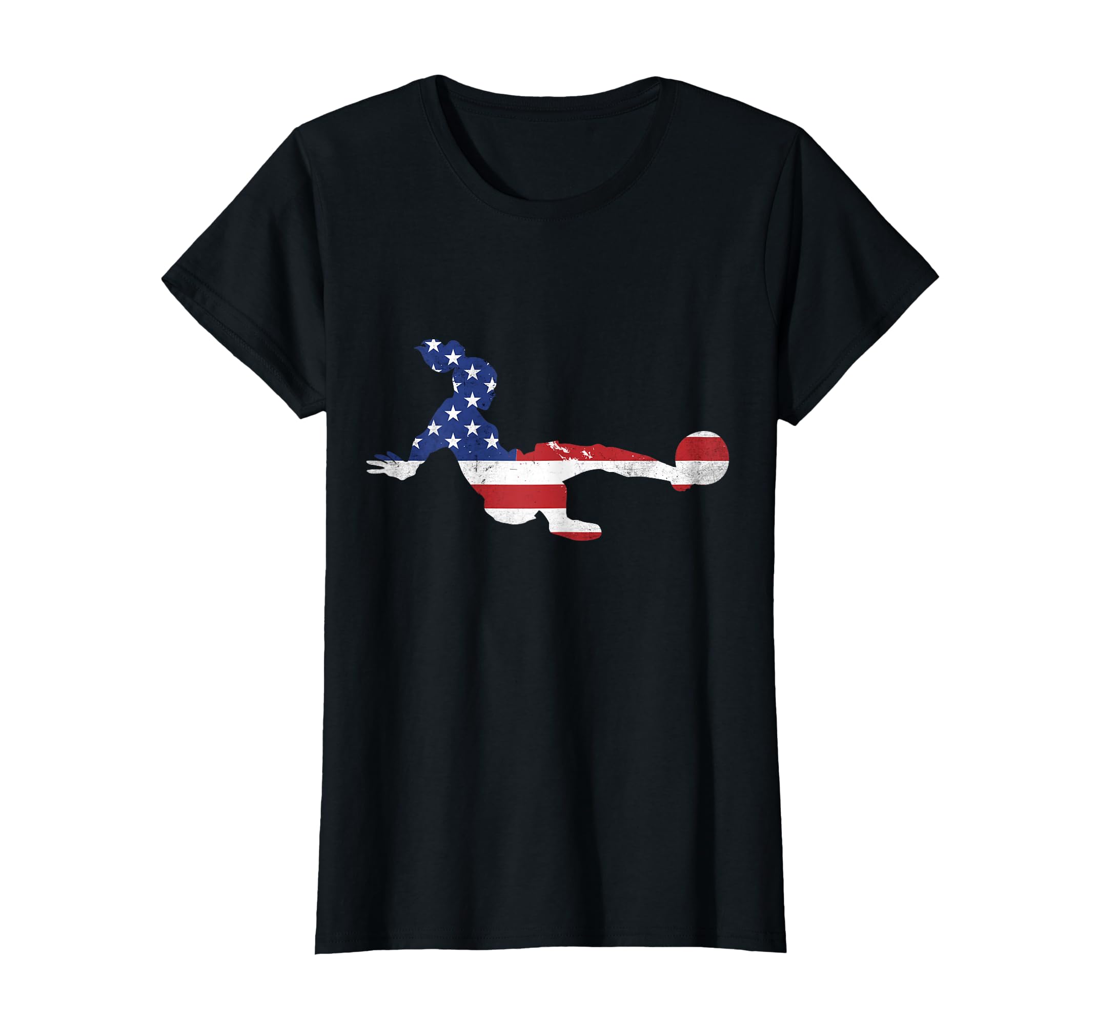 Soccer Player Us Flag Teen T-Shirt - Casual Everyday Wear for Adults - T-Shirt, Sweatshirt, Hoodie