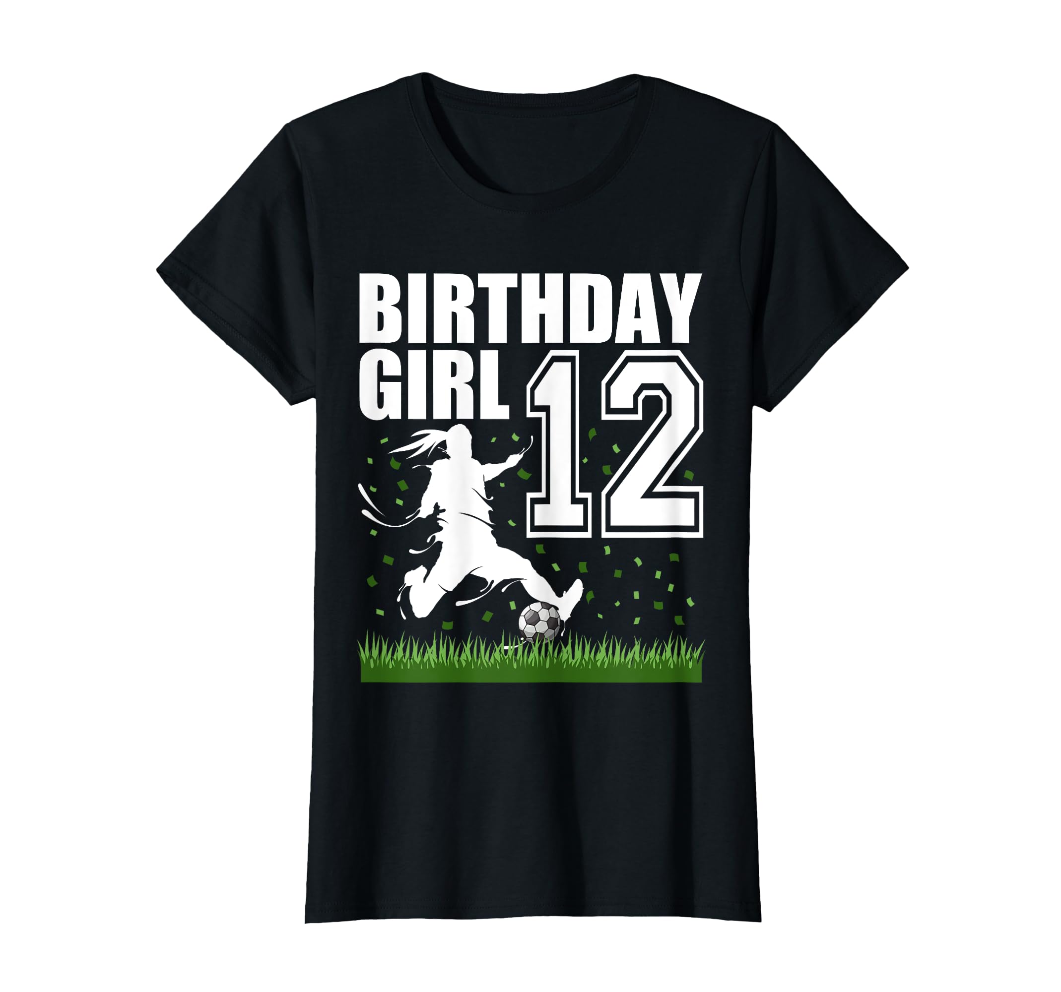 12 Year Old Soccer Birthday Party Theme T-Shirt - Custom Art Print Unisex - T-Shirt, Sweatshirt, Hoodie