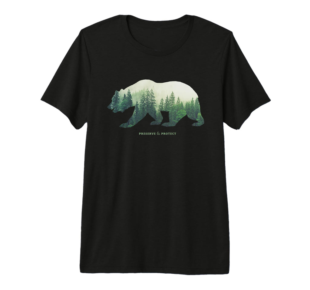 Preserve Protect National Park Bear T-Shirt - Streetwear Style for Adults - T-Shirt, Sweatshirt, Hoodie