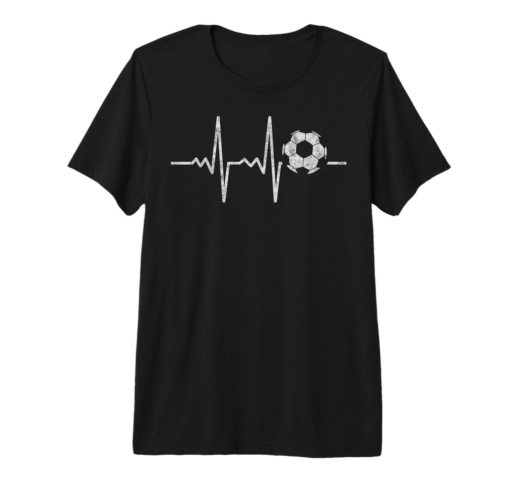 Heartbeat Soccer Player Ball Soccer T-Shirt - Unique Graphic Unisex - T-Shirt, Sweatshirt, Hoodie