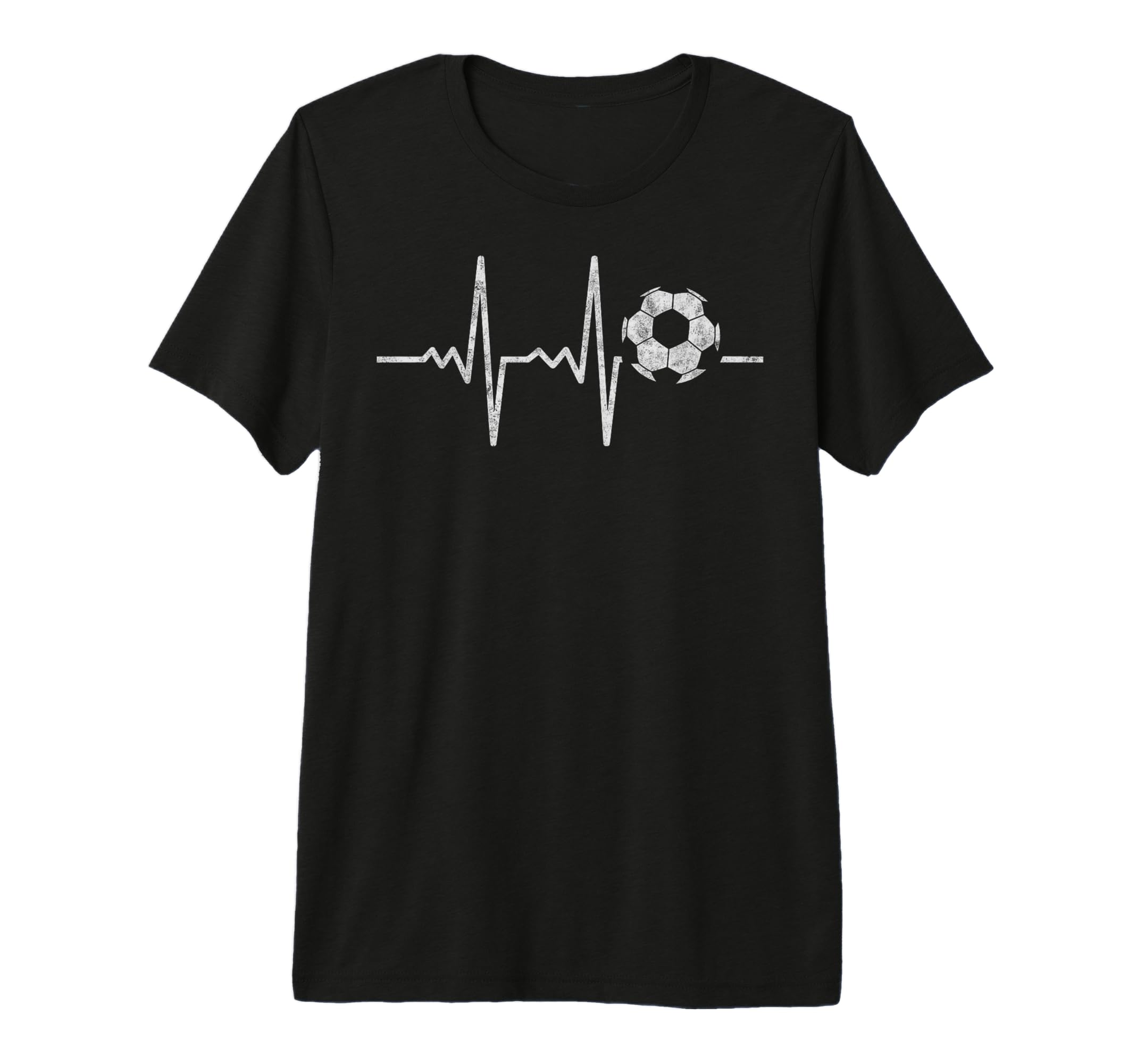 Heartbeat Soccer Player Ball Soccer T-Shirt - Unique Graphic Unisex - T-Shirt, Sweatshirt, Hoodie
