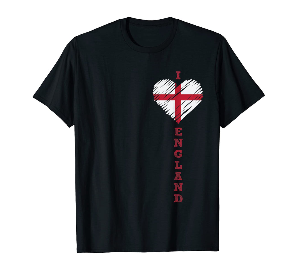 I Love England Heart World Sport T-Shirt - Casual Everyday Wear for Adults - T-Shirt, Sweatshirt, Hoodie