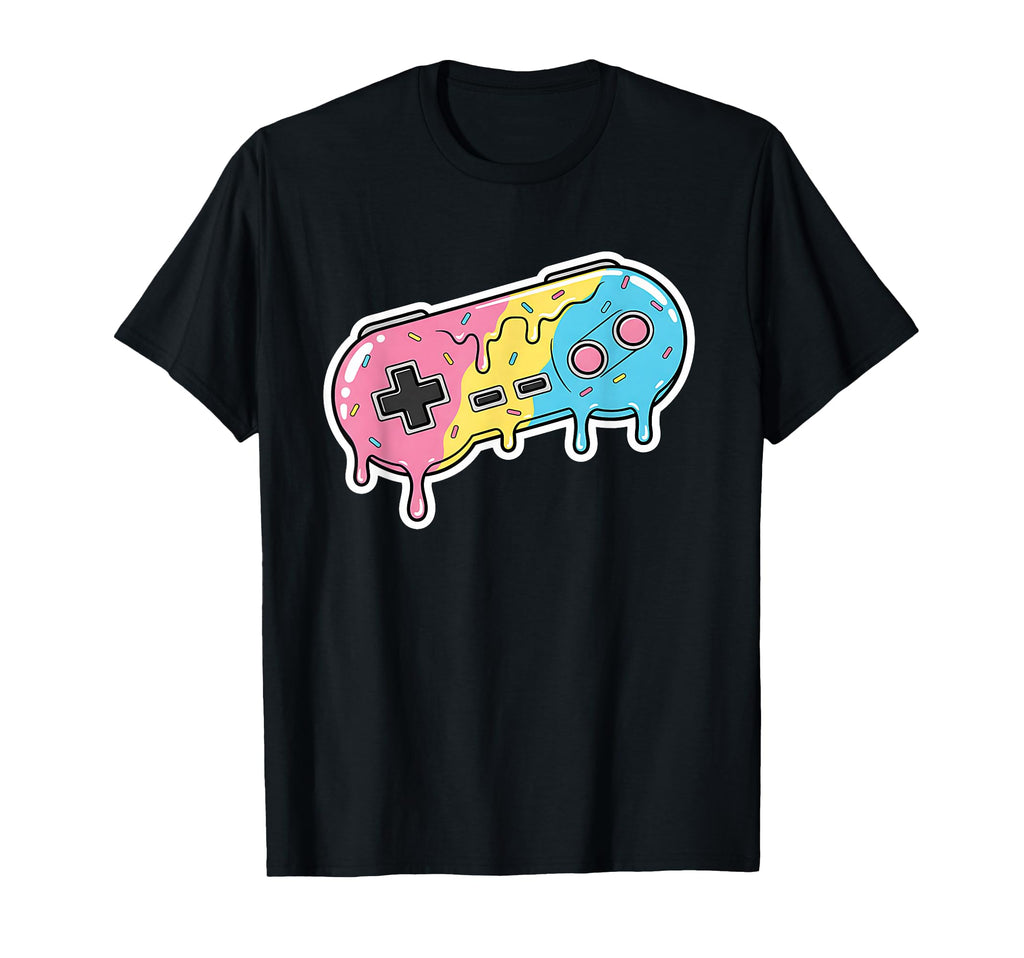 Joypad Ice Cream Drip Arcade Gaming Games T-Shirt - Graphic Print Unisex - T-Shirt, Sweatshirt, Hoodie