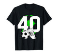 40Th Birthday Soccer Player Football 40 T-Shirt - Graphic Print for Adults - T-Shirt, Sweatshirt, Hoodie