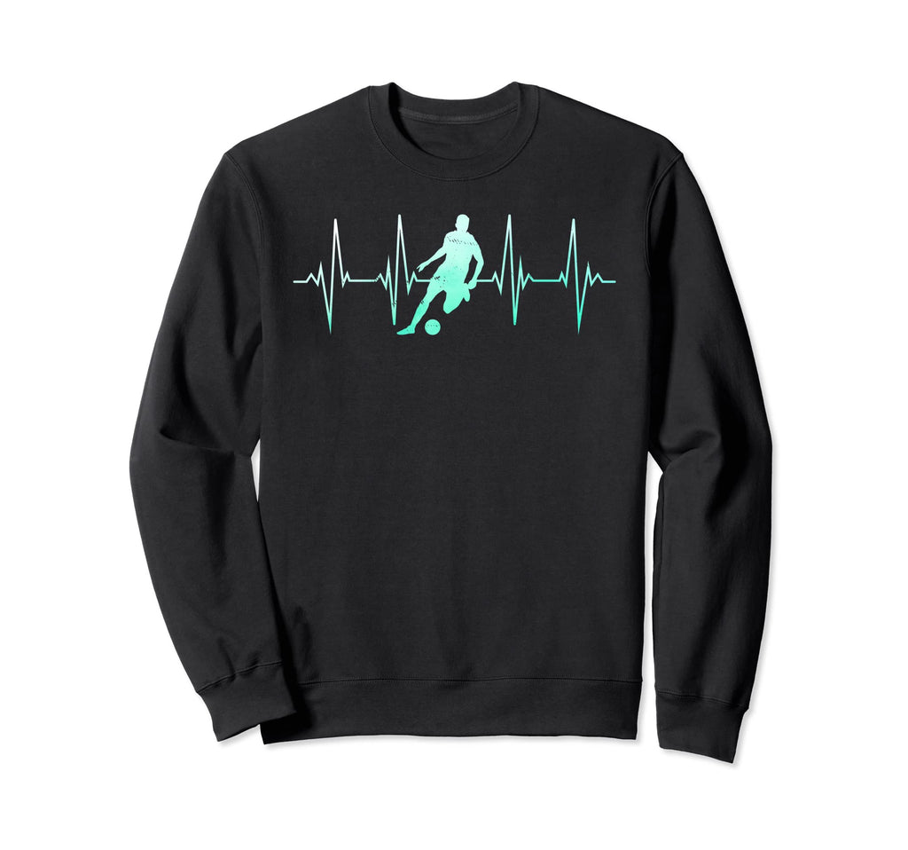 Soccer Player Heartbeat Soccer Sports Sweatshirt - Graphic Print Unisex - T-Shirt, Sweatshirt, Hoodie