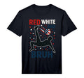 Mens Red White And Bruh Soccer T-Shirt - Aesthetic Graphic Unisex - T-Shirt, Sweatshirt, Hoodie