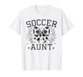 Coquette Bow Soccer Aunt Game Day T-Shirt - Streetwear Style Unisex - T-Shirt, Sweatshirt, Hoodie