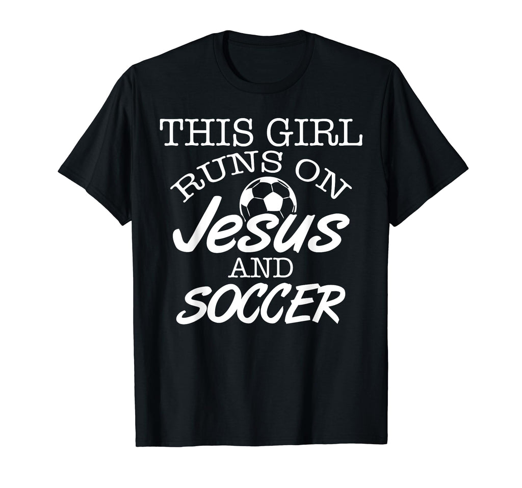 This Runs Jesus And Soccer Christian T-Shirt - Unique Graphic Unisex - T-Shirt, Sweatshirt, Hoodie