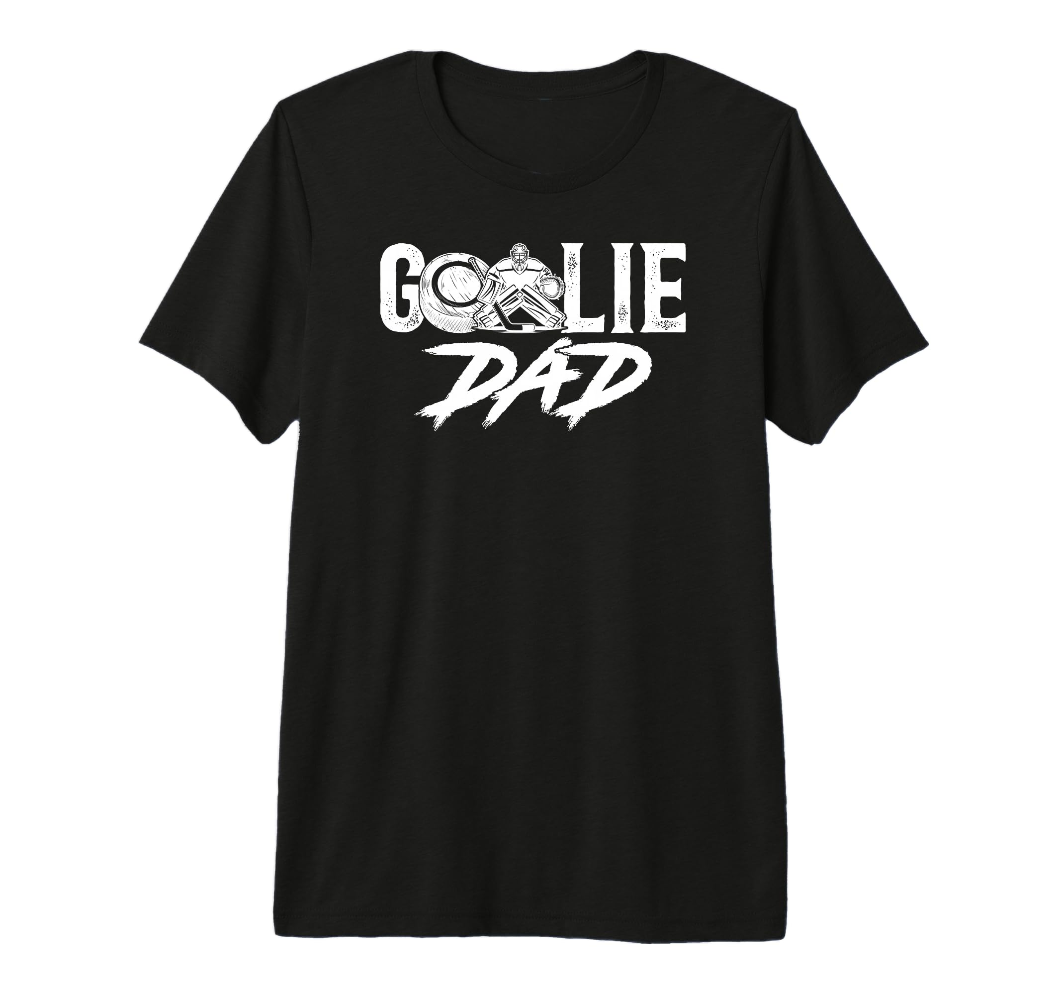 Mens Ice Hockey Goalie Dad Hockey T-Shirt - Trendy Graphic for Adults - T-Shirt, Sweatshirt, Hoodie