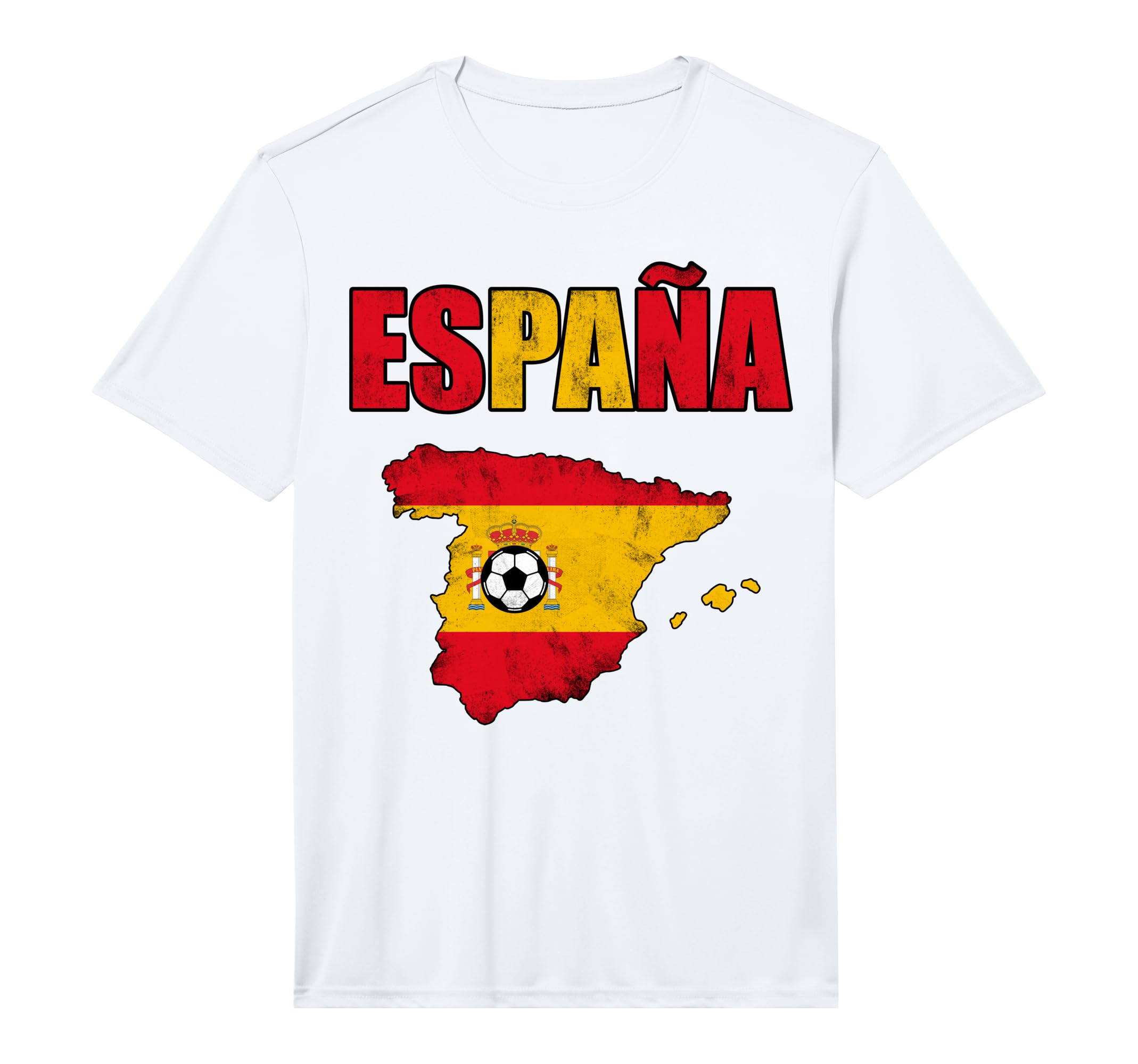 Spain Flag Espa Soccer Football T-Shirt - Trendy Graphic for Adults - T-Shirt, Sweatshirt, Hoodie